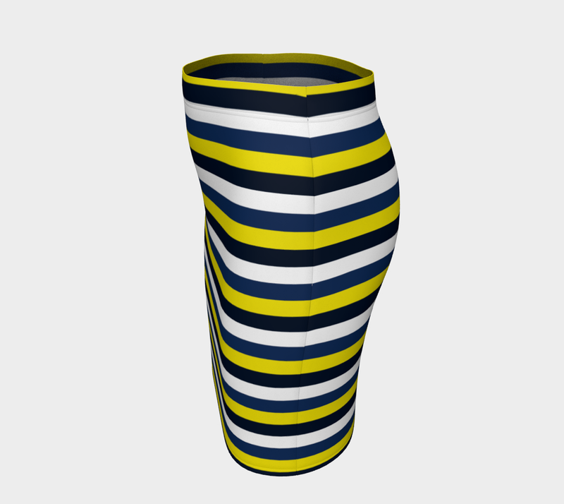 Striped Fitted Skirt - Objet D'Art