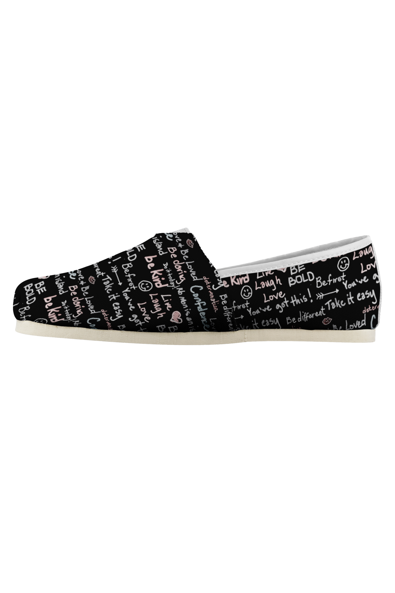 Positive Affirmations Slip On Shoes | Objet D'Art