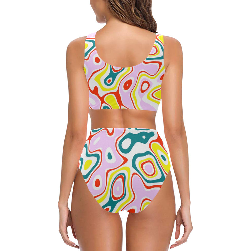 Splish Splash Chest Bowknot Bikini Swimsuit - Objet D'Art