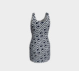 Greek Key Bodycon DRess - Objet D'Art