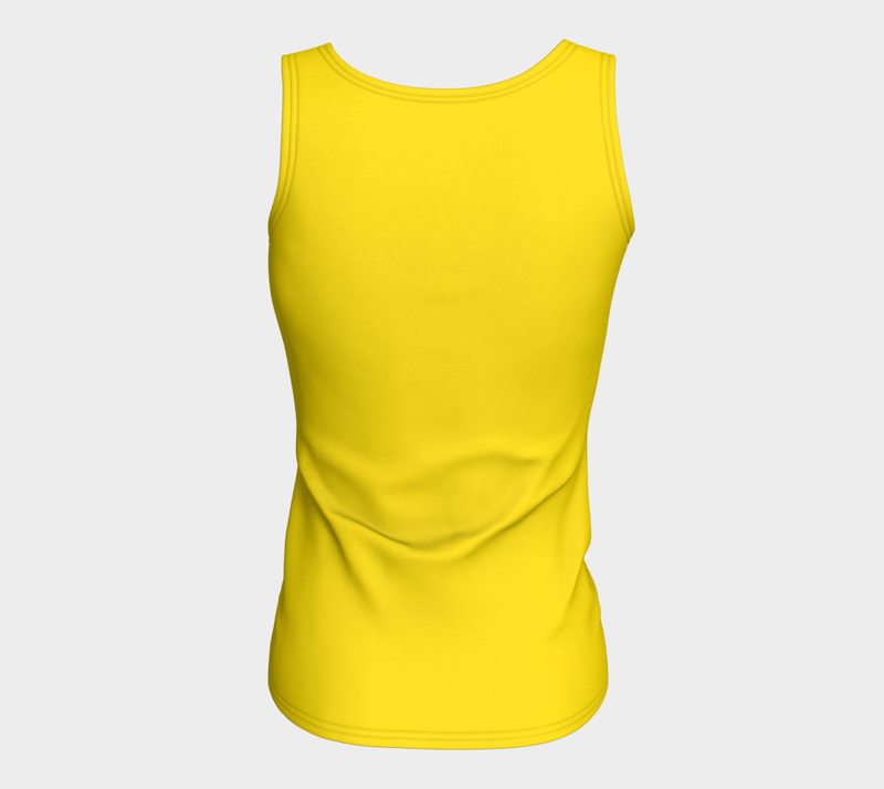 Cadmium Yellow Fitted Tank Top - Objet D'Art