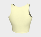 Lemon Merengue Athletic Crop Top - Objet D'Art