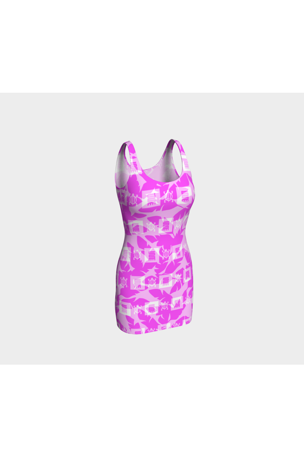 PInk Adinkra Bodycon Dress - Objet D'Art