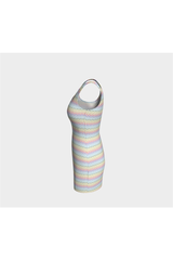 Rainbow Honeycomb Bodycon Dress - Objet D'Art