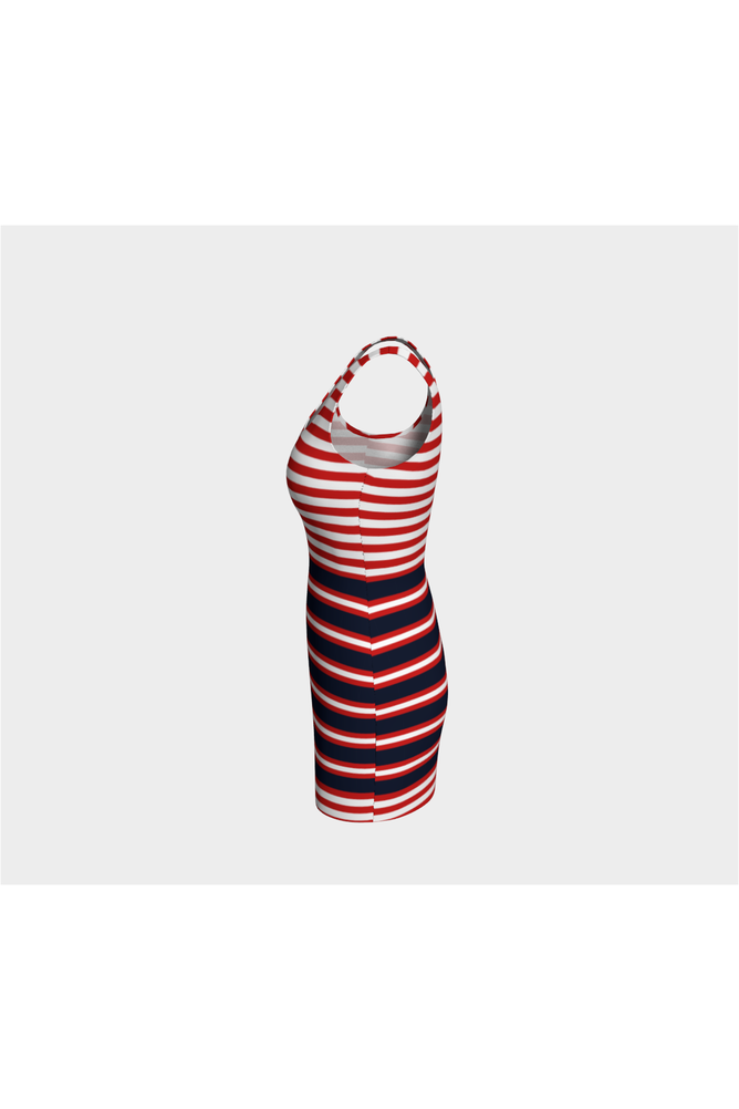 Americans Stripes Bodycon Dress - Objet D'Art