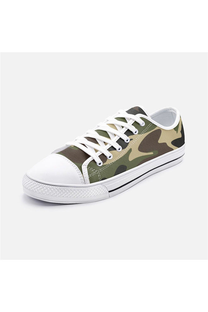 Camouflage Unisex Low Top Canvas Shoes - Objet D'Art