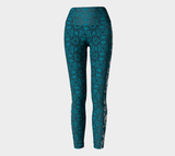 Mandala and Skull Yoga Leggings - Objet D'Art