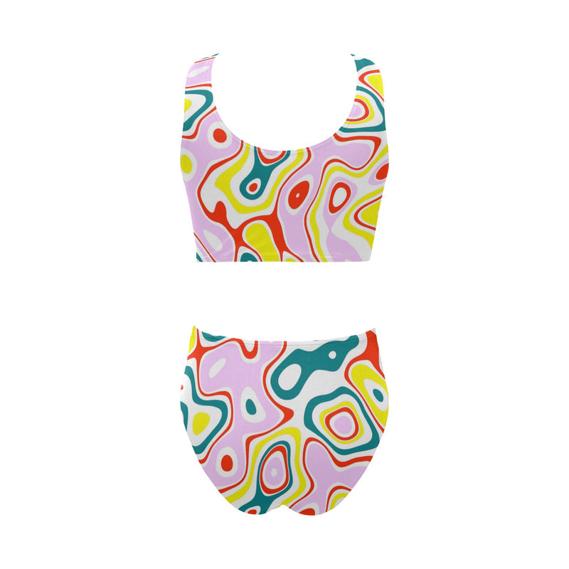Splish Splash Chest Bowknot Bikini Swimsuit - Objet D'Art