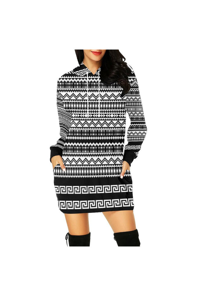 Aztec Hoodie Mini Dress - Objet D'Art