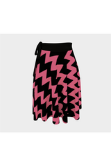 Pink Waves Wrap Skirt - Objet D'Art
