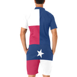 Texas Lone Star Men's Short Sleeve Jumpsuit - Objet D'Art