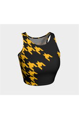 Golden Houndstooth Athletic Top - Objet D'Art