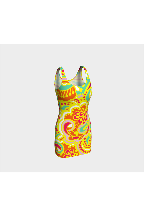 Psychedelic Bodycon Dress - Objet D'Art
