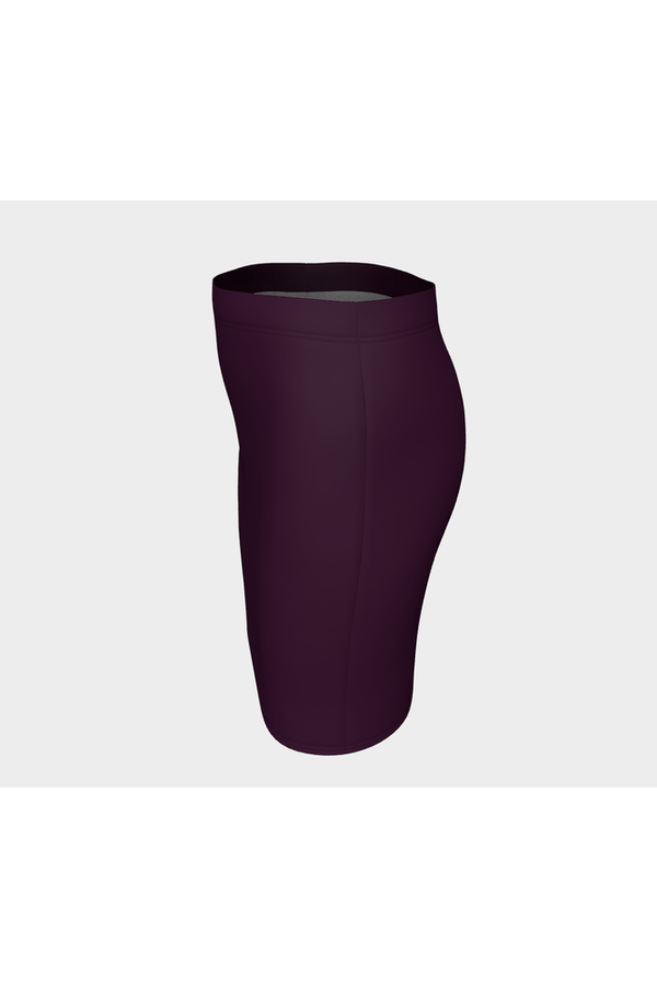 Plum Fitted Skirt - Objet D'Art