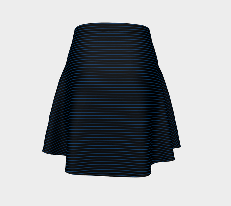 Micro Striped Flare Skirt - Objet D'Art