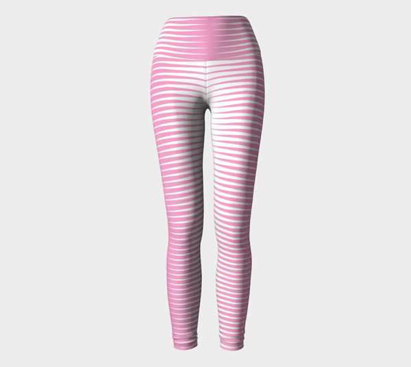 Pink Wedge Yoga Leggings - Objet D'Art