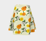 Pale Yellow Flare Skirt - Objet D'Art