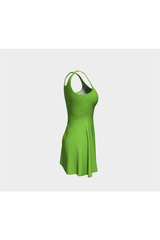 Green Polka Dash Flare Dress - Objet D'Art