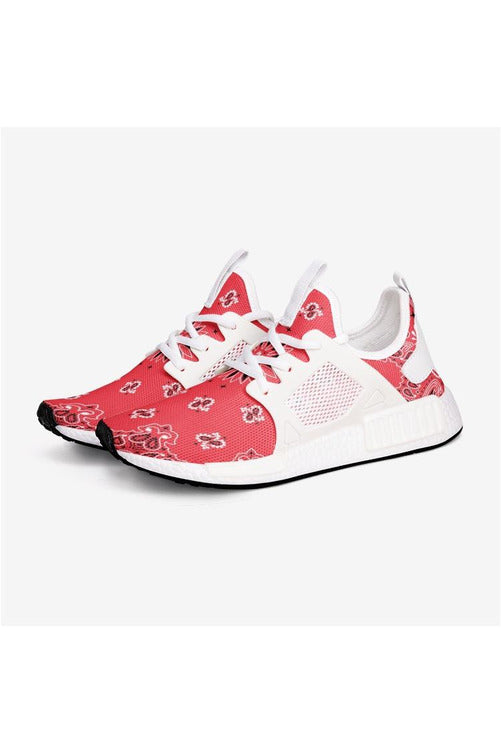 Classic Red Bandana Unisex Lightweight Sneaker - Objet D'Art