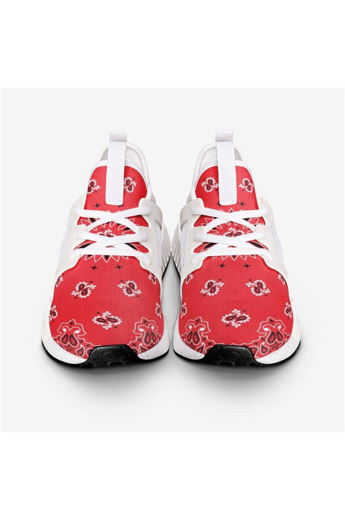 Classic Red Bandana Unisex Lightweight Sneaker - Objet D'Art