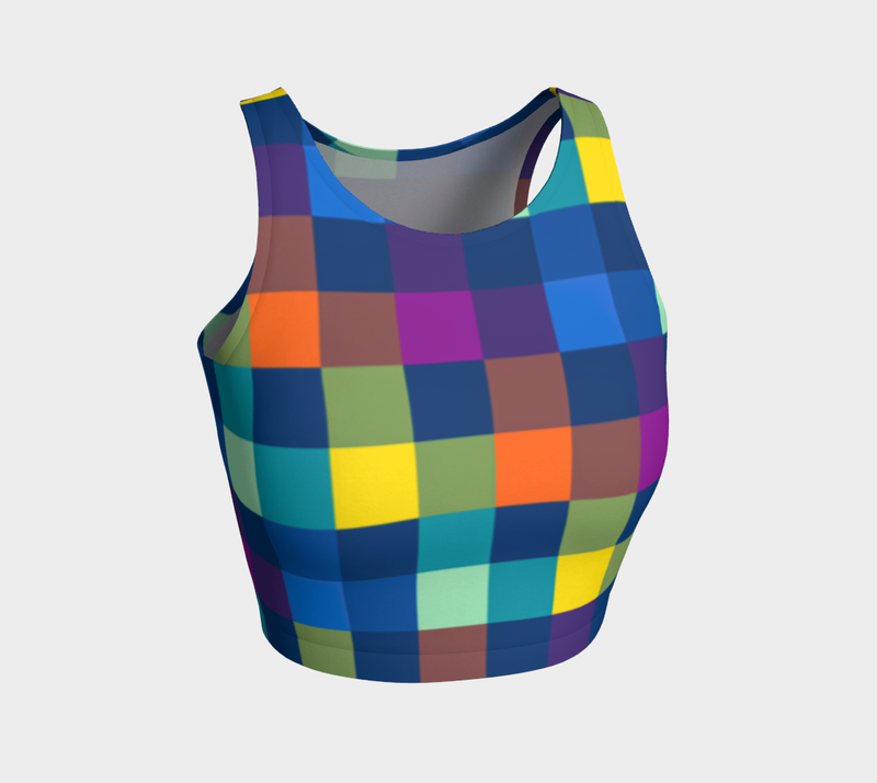 Festive Pixels Crop Top - Objet D'Art