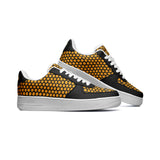 Bee Awesom Unisex Low Top Leather Sneakers - Objet D'Art