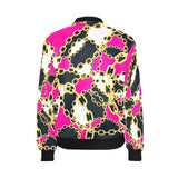 chained up 2 All Over Print Bomber Jacket for Women (Model H36) - Objet D'Art