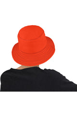 Retro Orange Unisex Summer Bucket Hat - Objet D'Art