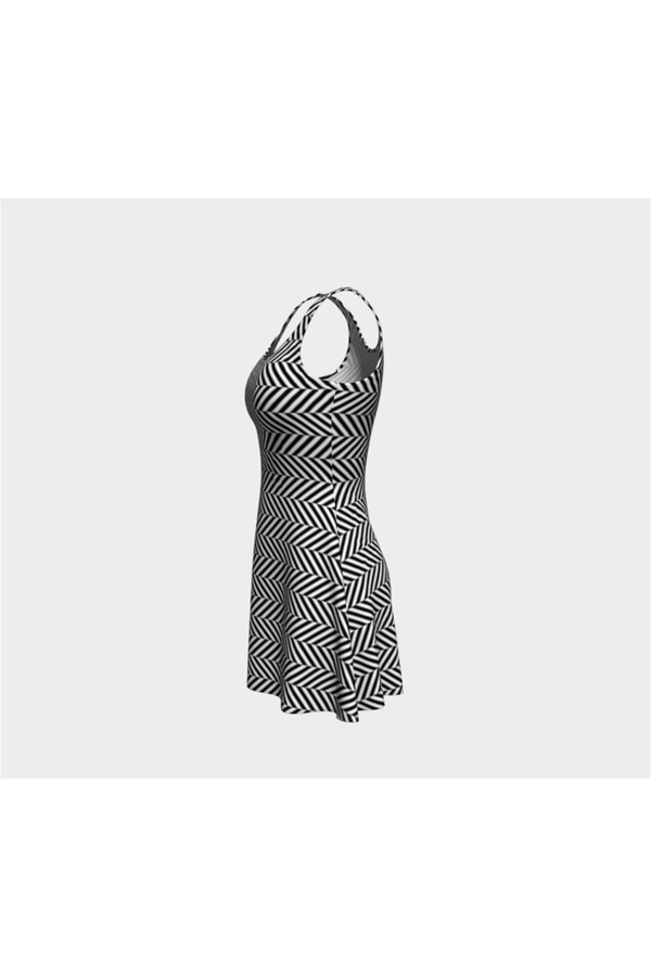 Herringbone Flare Dress - Objet D'Art