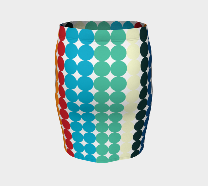 Color World Fitted Skirt - Objet D'Art