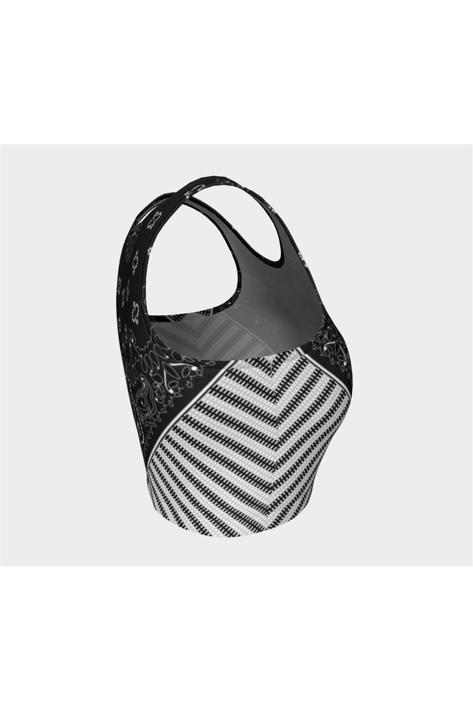 Charcoal Bandana Athletic Top - Objet D'Art