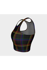 Spectral Plaid Crop Top - Objet D'Art