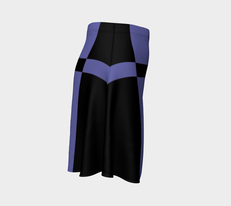 Periwinkle Matrix Flare Skirt - Objet D'Art