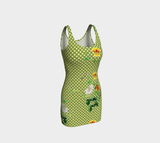 Floral Meadow Bodycon Dress - Objet D'Art