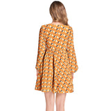Lantern Sleeve Deep V-Neck Short Dress - Objet D'Art
