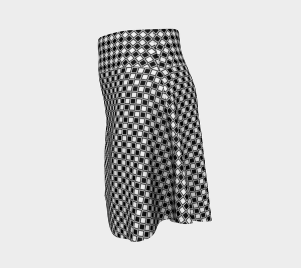 Checkered Flare Skirt - Objet D'Art