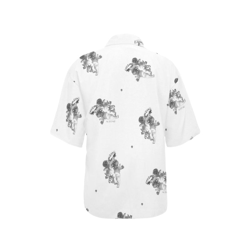cheribum m kemp print All Over Print Hawaiian Shirt for Women (Model T58) - Objet D'Art