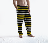 Black & Gold Striped Lounge Pants - Objet D'Art
