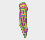 Color Matrix Yoga Leggings - Objet D'Art