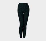 Green Curve Yoga Leggings - Objet D'Art