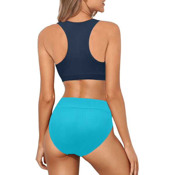 cheribum green Crop Top Bikini Set (Model S21) - Objet D'Art