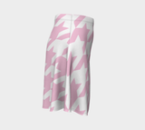 Pink Houndstooth Flare Skirt - Objet D'Art