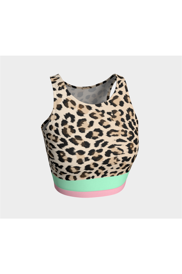 Pink Leopard Athletic Top - Objet D'Art