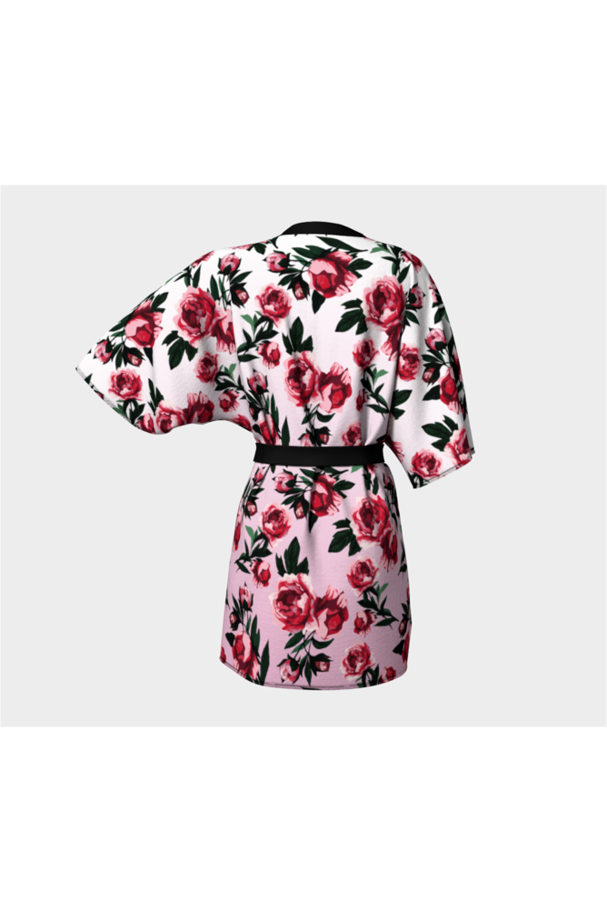 Rosy Outlook Kimono Robe - Objet D'Art