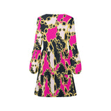 chained up 2 V-Neck Loose Fit Dress (Model D62) - Objet D'Art