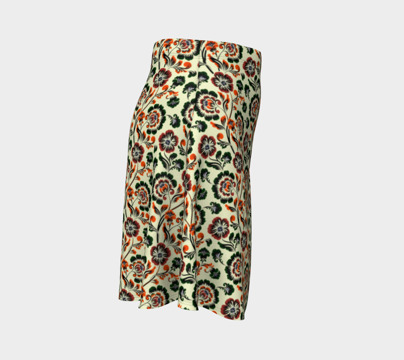 Floral Bouquet Flare Skirt - Objet D'Art