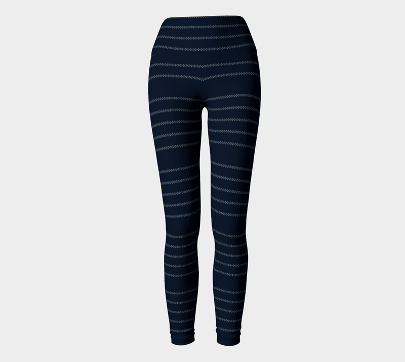 Striped Yoga Leggings - Objet D'Art