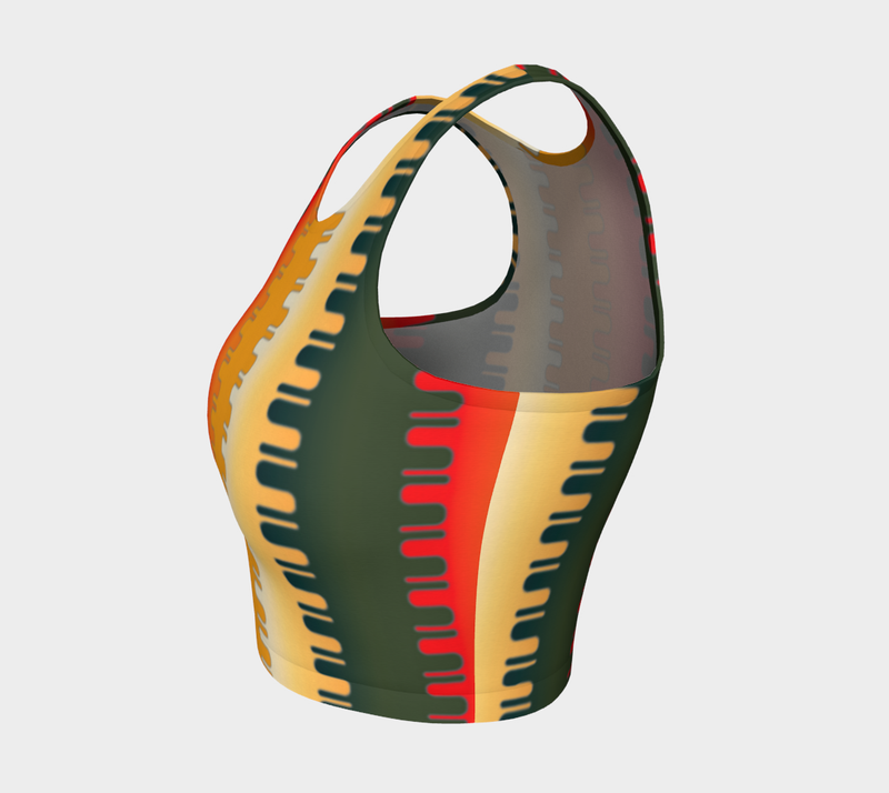 Groovy Athletic Crop Top - Objet D'Art