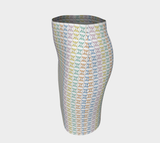 Kaleidoscope of Butterflies Fitted Skirt - Objet D'Art