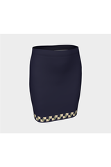 Pineapple Checkered Fitted Skirt - Objet D'Art